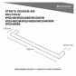 Heirloom Strata Genesis Single Bar Towel Warmer 460mm - Brushed Nickel