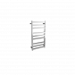Waterware Electric Square Towel Rail 240V 900 x 500mm Brushed Stainless