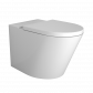 Waterware Vivo Floor Mounted Pan with Thick Seat (rimless) Gloss White