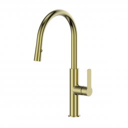 Greens Tapware Astro II Pull Down Sink Mixer - Brushed Brass
