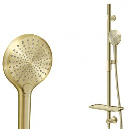Robertson Elementi Splash Lux Slide Shower - Brushed Brass