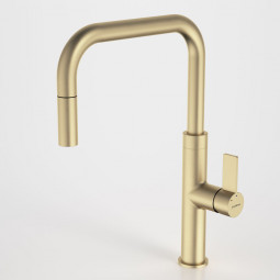 Caroma Urbane II Pull Out Sink Mixer - Brushed Brass