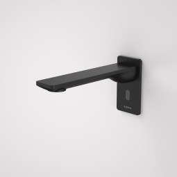 Caroma Urbane II Sensor 180mm Wall Outlet - Matte Black