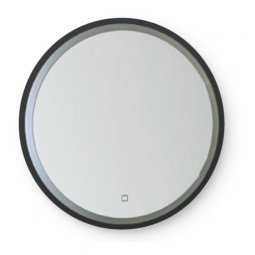Newtech Round Broadway Mirror with LED Lighting & Demister - Black