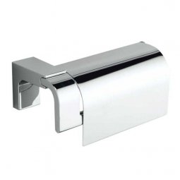 Robertson Eletech Toilet Roll Holder with Lid - Chrome