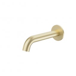 Caroma Liano II 175mm Basin/Bath Outlet - Round - Brushed Brass