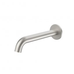 Caroma Liano II 210mm Basin/Bath Outlet - Round - Brushed Nickel