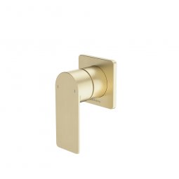 Caroma Urbane II Bath/Shower Mixer - Square Cover Plate - Brushed Brass