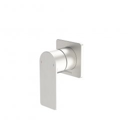 Caroma Urbane II Bath/Shower Mixer - Square Cover Plate - Brushed Nickel