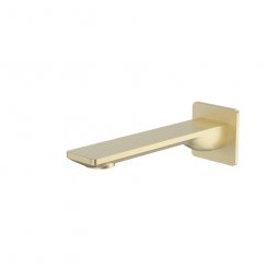 Caroma Urbane II 180mm Basin/Bath Outlet - Square Cover Plate - Brushed Brass