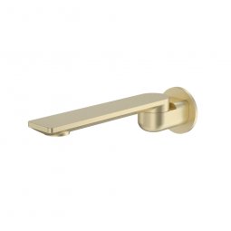 Caroma Urbane II 220mm Bath Swivel Outlet - Round Cover Plate - Brushed Brass