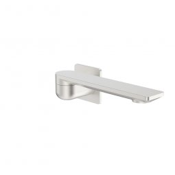 Caroma Urbane II 220mm Bath Swivel Outlet - Square Cover Plate - Brushed Nickel