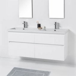 VCBC Cangas 1400 Wall-Hung Vanity Double Bowl, 4 Drawers