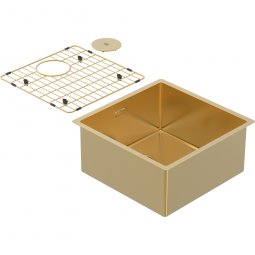 Burns & Ferrall Zomodo PearlArc Medium Bowl (Sink & Grid) - Eureka Gold