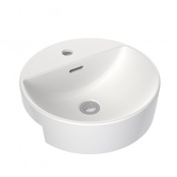 CLARK Round Semi Recessed Basin 400mm (1 Tap Hole with Overflow)