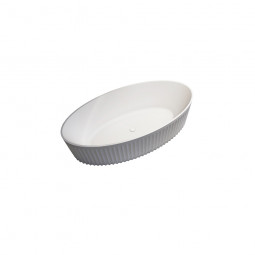 Newtech Laurel 1800 Oval Freestanding Bath - Gloss White