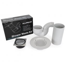 Allproof Kaiteri Stainless Steel Shower Tile Waste Kit