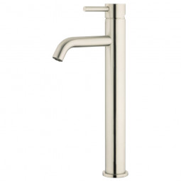 Voda Storm High Rise Basin Mixer - Stainless Steel 