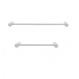 Tranquillity Round Single Towel Rail 670mm - Brushed Steel