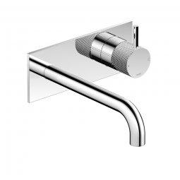 Plumbline Buddy X Wall Mount Mixer and Spout With Backplate