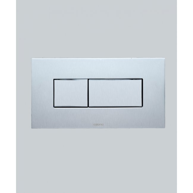 Caroma Invisi Series II® Metal Rectangular Dual Flush Plate & Buttons