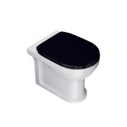 Plumbline Catalano Canova Royal Floor Mount Toilet Black Seat