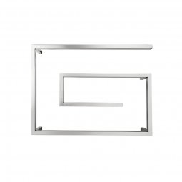 Tranquillity Designer G 4 Bar Square Heated Towel Rail - Stainless Steel