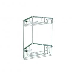 Plumbline Progetto Eco Style 2 Tier Corner Wire Basket