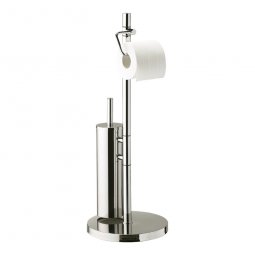 Plumbline Progetto Eco Style Freestanding Toilet Roll Holder And Toilet Brush