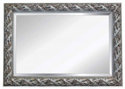 Trendy Mirrors Bergamo - 100mm Leaf Patterned Silver Frame