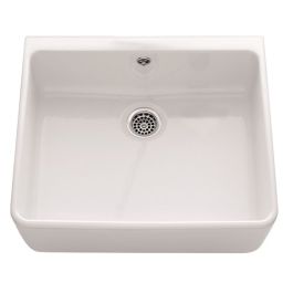 Burns & Ferrall Chambord Clotaire I Butler Sink Single Bowl White