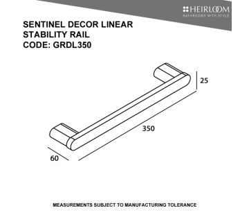 Sentinel Decor Stability Rail Linear 350