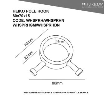 Heiko Pole Robe Hook