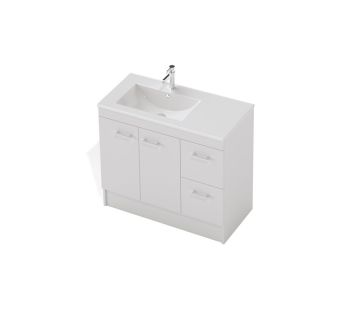 Riva Floor 900 Left or Right Basin, 2 Doors, 2 Drawers 