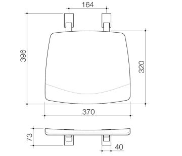 Opal Support Shower Seat Folding