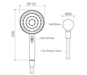 Opal Support VJet Hand Shower