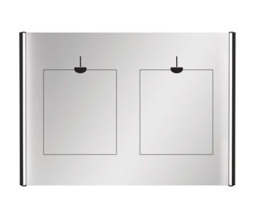Solo Simple Mirror 1200 & 2 x Demister & Kobi LED