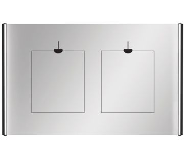 Solo Simple Mirror 1400 & 2 x Demister & Kobi LED