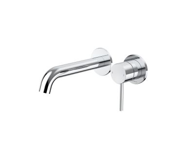 Liano II Wall Basin/Bath Mixer - 2x Round Cover Plates