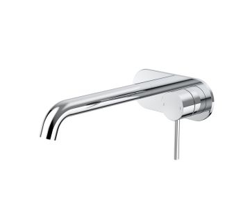 Liano II Wall Basin/Bath Mixer - Rounded Cover Plate