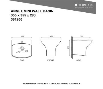 Annex Mini Wall Basin