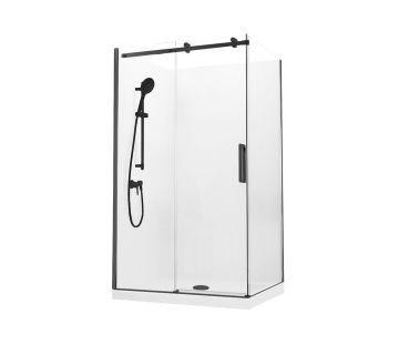 Evora 2-Sided Corner Showers for Tiled Walls - Sliding Door