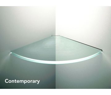 Contemporary Floating Glass Shelves