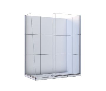 Acclaim Walk-In 2-Sided Corner Tile Showers 