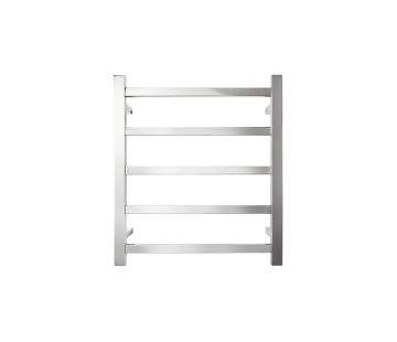 Platino Rectangular Heated Towel Rail 5 Bar