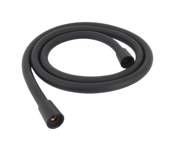 Shower Hose PVC Smooth Black 1500mm