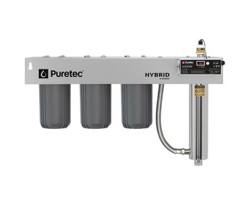 Hybrid R10 Triple Stage Filtration plus UV Protection, Reversible Mounting Bracket, 60 Lpm