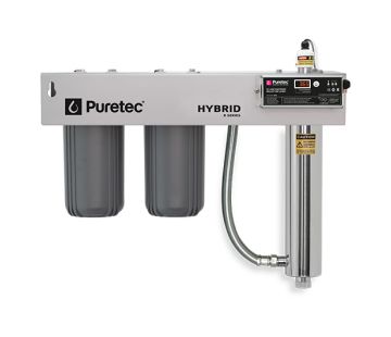 Hybrid R3 Dual Stage Filtration plus UV Protection, Reversible Mounting Bracket, 75 Lpm