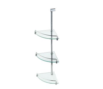 Universal Corner Glass Shelf - Triple