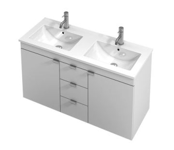 Kiko 1200 Floor-Standing Vanity with Double Bowl